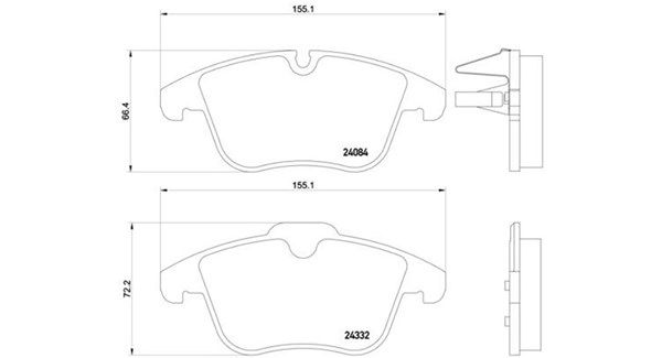 MAGNETI MARELLI stabdžių trinkelių rinkinys, diskinis stabdys 363700461106